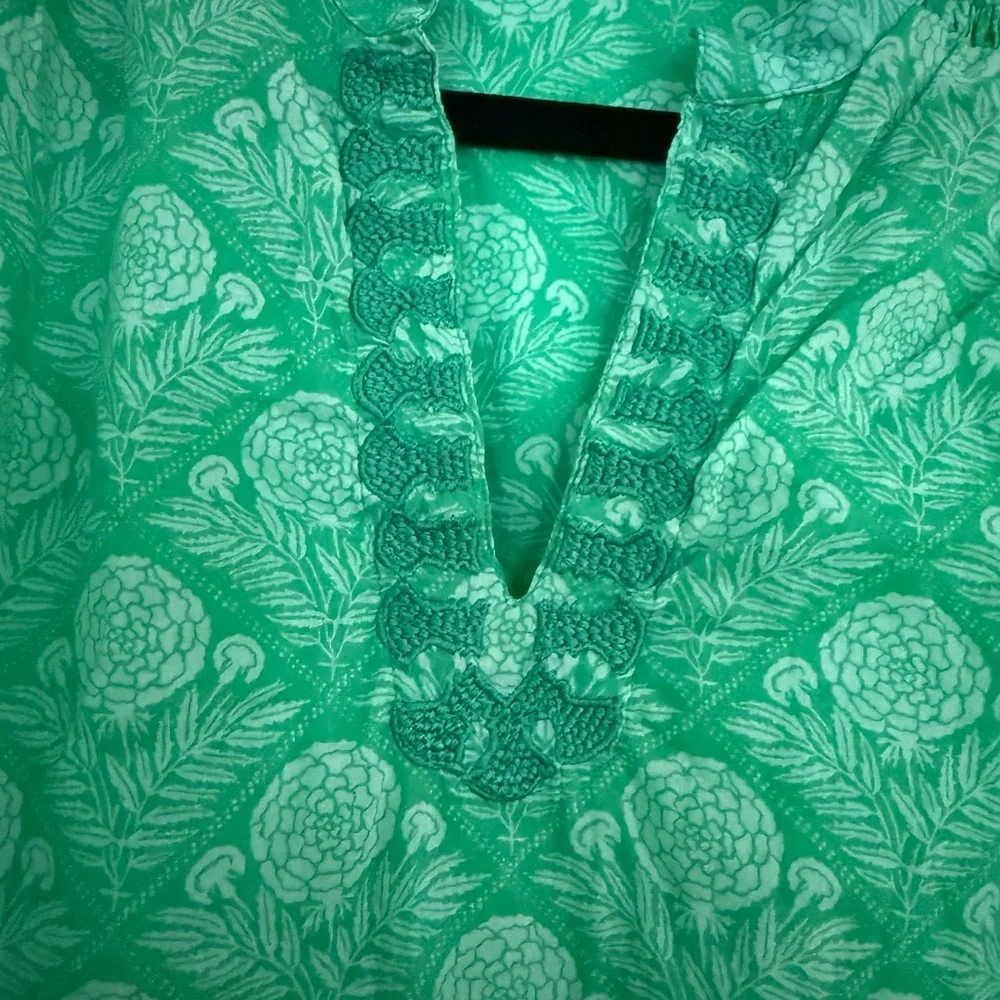 Ro’s Garden Green Floral Women's Top Size Small - Picture 6 of 9